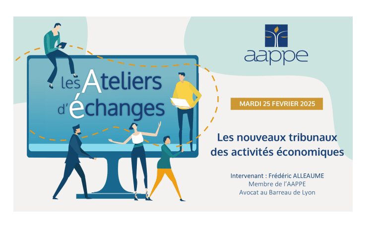Atelier d&rsquo;échange – Les nouveaux tribunaux des activités économiques.