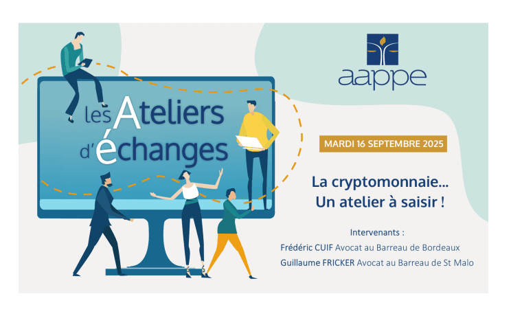 Atelier d&rsquo;échanges du 16 septembre 2025 – La Cryptomonnaie … un atelier à saisir !