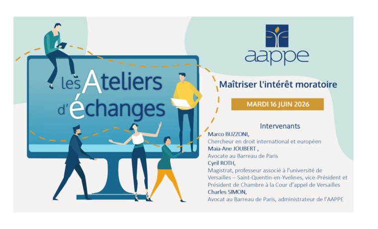 Atelier d&rsquo;échange du 16 juin 2026 : Maîtriser l&rsquo;intérêt moratoire